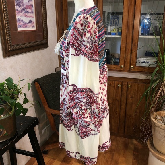 UMGEE SIZE LARGE BOHEMIAN MULTICOLORED DRESS EUC - Picture 4 of 6